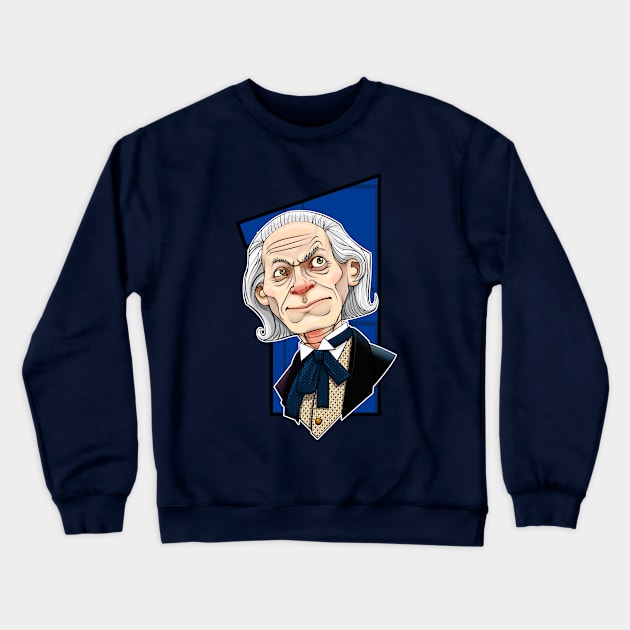 The First Doctor Crewneck Sweatshirt by RoguePlanets